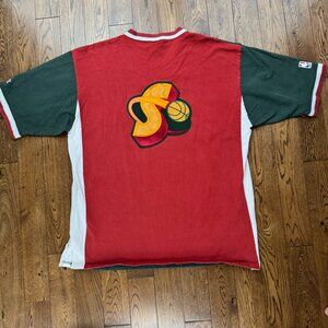 Vintage 90s Seattle Super Sonics Champion Warm Up Shooting Shirt Mens Size XL